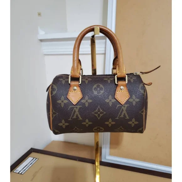 Authentic LOUIS VUITTON Monogram Mini Sac HL Speedy - Picture 1 of 10